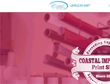 Tablet Screenshot of coastalimpress.com